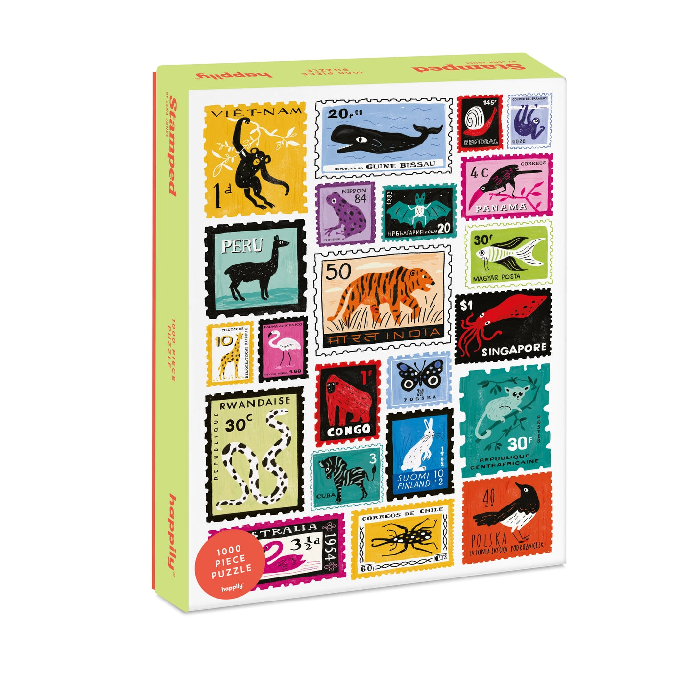 Happily Animal Stamps (1000 pieces)