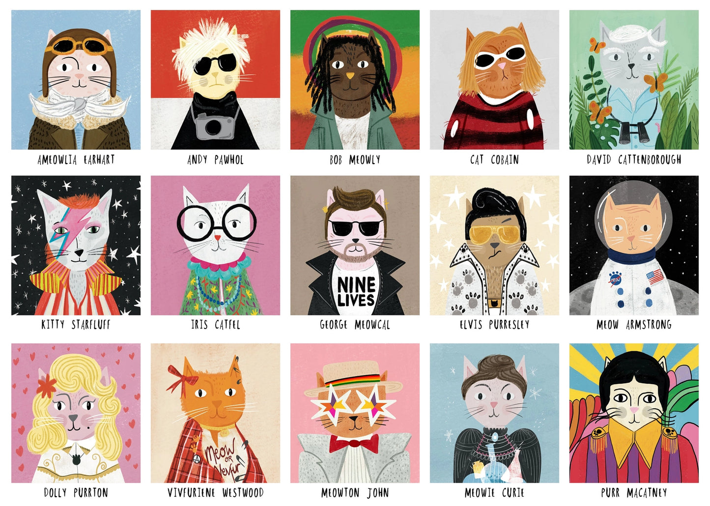 Happily Cat Icons (1000 pieces)