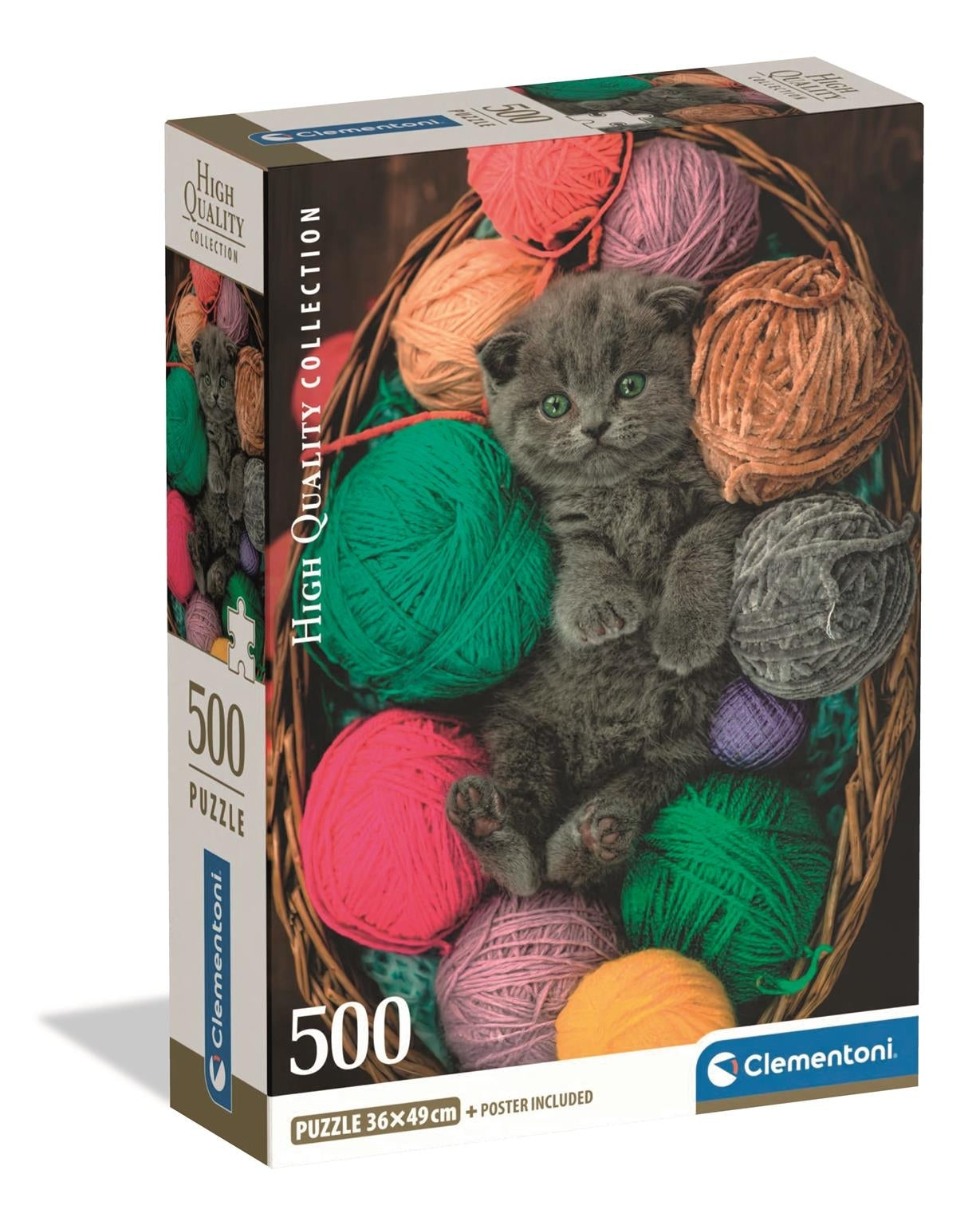 Clementoni Fluffy Kitten (500 Pieces)