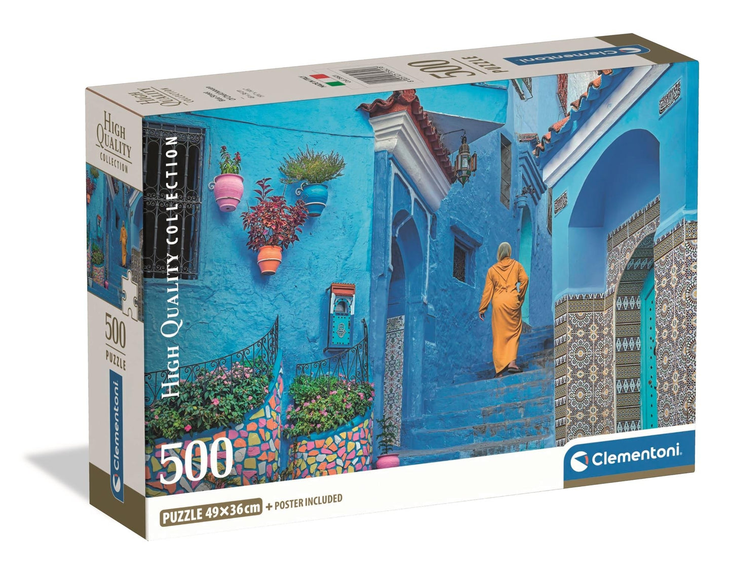 Clementoni Blue Street of Chefchaouen (500 Pieces)