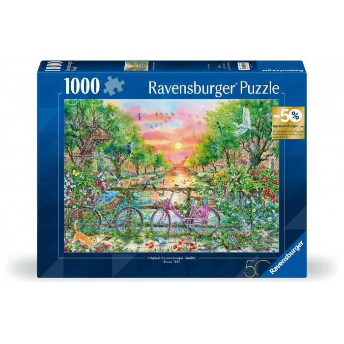 Ravensburger Dreamy Bikes in Amsterdam (1000 Pieces) - DAMAGED