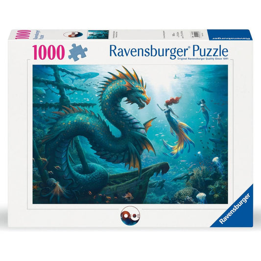 Ravensburger Enchanted Depths: Dragon, Mermaid and Turtles (1000 Pieces)